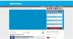 Desktop Screenshot of dentevents.com