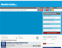 Tablet Screenshot of dentevents.com